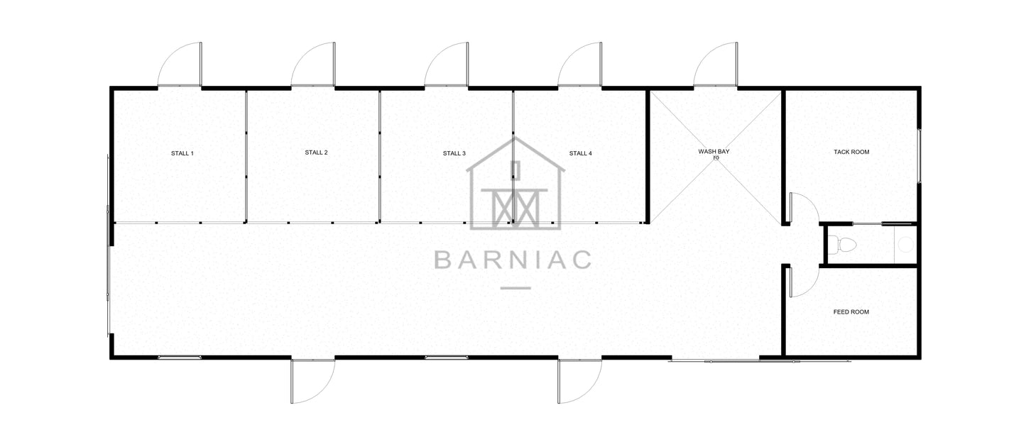 Romans Series Barn Plan